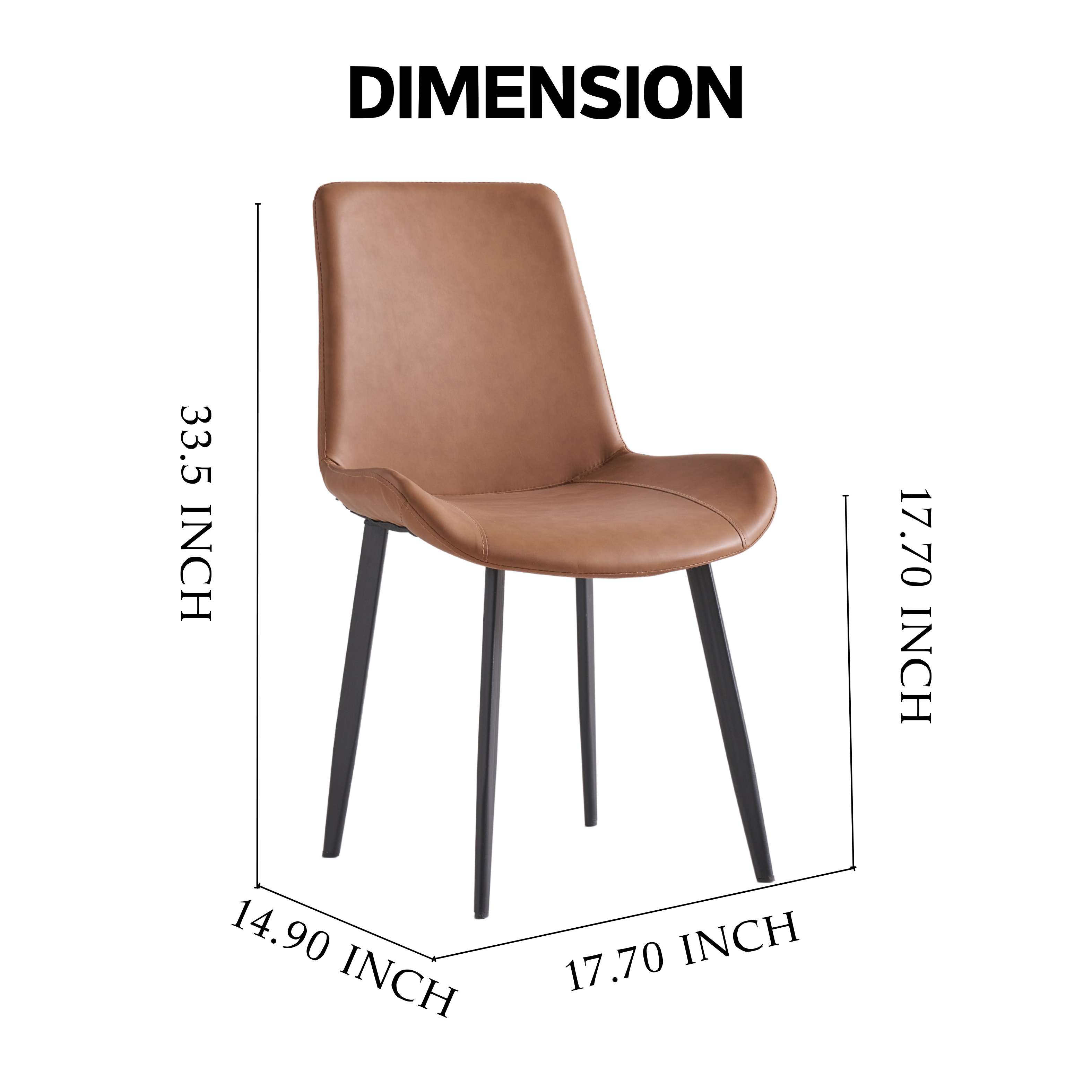 Saddle Leather Dining Chair